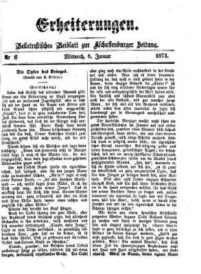 Erheiterungen (Aschaffenburger Zeitung) Mittwoch 8. Januar 1873