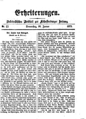 Erheiterungen (Aschaffenburger Zeitung) Donnerstag 16. Januar 1873