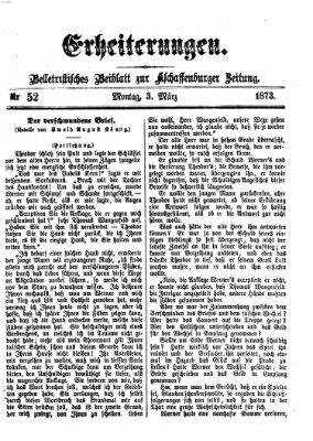 Erheiterungen (Aschaffenburger Zeitung) Montag 3. März 1873