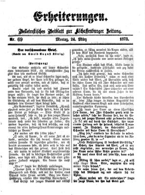 Erheiterungen (Aschaffenburger Zeitung) Montag 24. März 1873