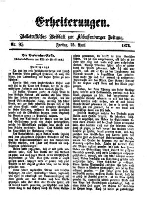 Erheiterungen (Aschaffenburger Zeitung) Freitag 25. April 1873