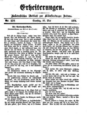 Erheiterungen (Aschaffenburger Zeitung) Samstag 10. Mai 1873