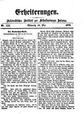 Erheiterungen (Aschaffenburger Zeitung) Mittwoch 14. Mai 1873