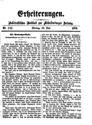 Erheiterungen (Aschaffenburger Zeitung) Montag 19. Mai 1873