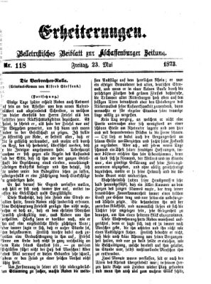 Erheiterungen (Aschaffenburger Zeitung) Freitag 23. Mai 1873