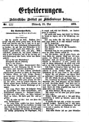 Erheiterungen (Aschaffenburger Zeitung) Mittwoch 28. Mai 1873