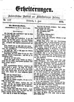 Erheiterungen (Aschaffenburger Zeitung) Mittwoch 4. Juni 1873