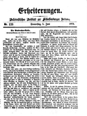 Erheiterungen (Aschaffenburger Zeitung) Donnerstag 5. Juni 1873