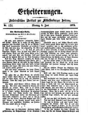 Erheiterungen (Aschaffenburger Zeitung) Montag 9. Juni 1873