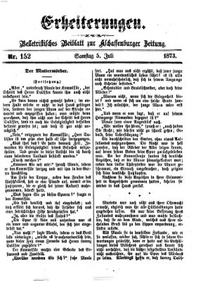 Erheiterungen (Aschaffenburger Zeitung) Samstag 5. Juli 1873