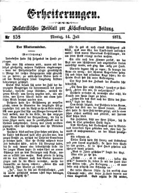 Erheiterungen (Aschaffenburger Zeitung) Montag 14. Juli 1873