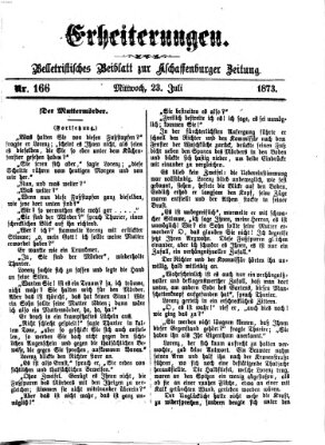 Erheiterungen (Aschaffenburger Zeitung) Mittwoch 23. Juli 1873