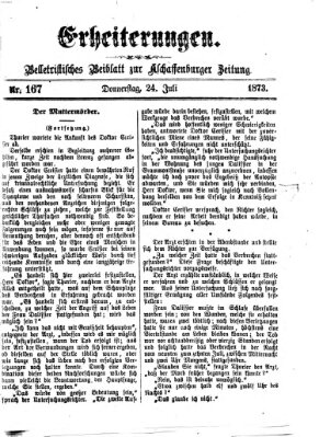 Erheiterungen (Aschaffenburger Zeitung) Donnerstag 24. Juli 1873