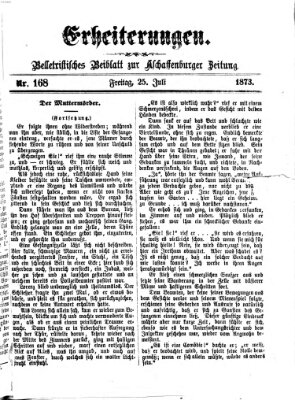 Erheiterungen (Aschaffenburger Zeitung) Freitag 25. Juli 1873