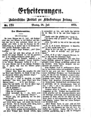 Erheiterungen (Aschaffenburger Zeitung) Montag 28. Juli 1873