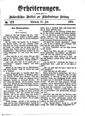 Erheiterungen (Aschaffenburger Zeitung) Mittwoch 30. Juli 1873