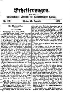 Erheiterungen (Aschaffenburger Zeitung) Montag 24. November 1873