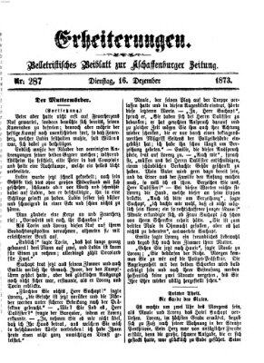 Erheiterungen (Aschaffenburger Zeitung) Dienstag 16. Dezember 1873