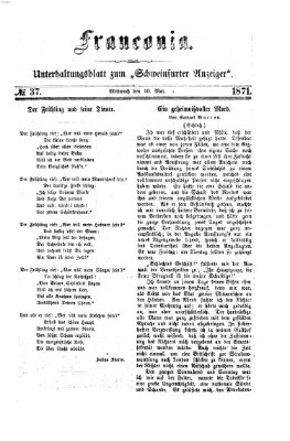 Franconia (Schweinfurter Anzeiger) Mittwoch 10. Mai 1871