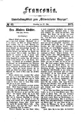 Franconia (Schweinfurter Anzeiger) Samstag 27. Mai 1871