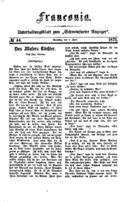 Franconia (Schweinfurter Anzeiger) Samstag 3. Juni 1871