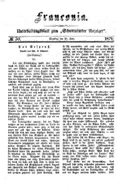 Franconia (Schweinfurter Anzeiger) Samstag 24. Juni 1871