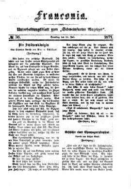 Franconia (Schweinfurter Anzeiger) Samstag 15. Juli 1871