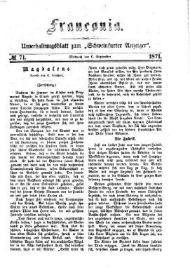 Franconia (Schweinfurter Anzeiger) Mittwoch 6. September 1871