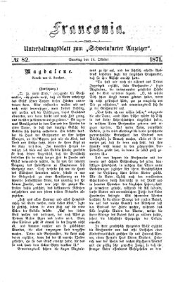 Franconia (Schweinfurter Anzeiger) Samstag 14. Oktober 1871