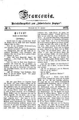 Franconia (Schweinfurter Anzeiger) Mittwoch 17. Januar 1872