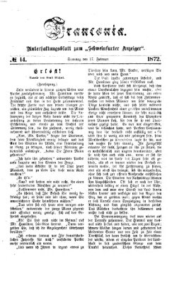 Franconia (Schweinfurter Anzeiger) Samstag 17. Februar 1872