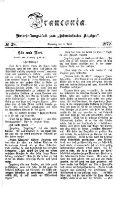 Franconia (Schweinfurter Anzeiger) Samstag 6. April 1872