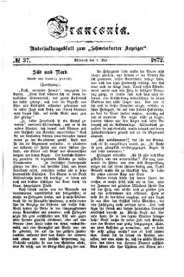 Franconia (Schweinfurter Anzeiger) Mittwoch 8. Mai 1872