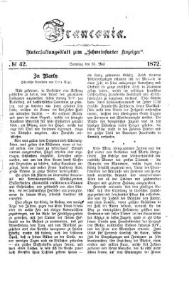 Franconia (Schweinfurter Anzeiger) Samstag 25. Mai 1872