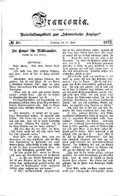 Franconia (Schweinfurter Anzeiger) Samstag 15. Juni 1872