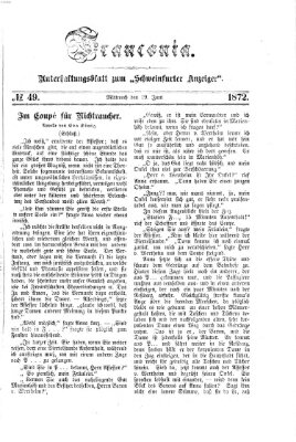 Franconia (Schweinfurter Anzeiger) Mittwoch 19. Juni 1872