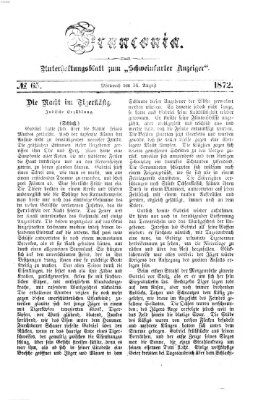Franconia (Schweinfurter Anzeiger) Mittwoch 14. August 1872