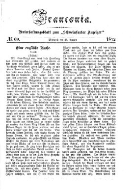 Franconia (Schweinfurter Anzeiger) Mittwoch 28. August 1872