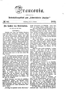 Franconia (Schweinfurter Anzeiger) Samstag 5. Oktober 1872