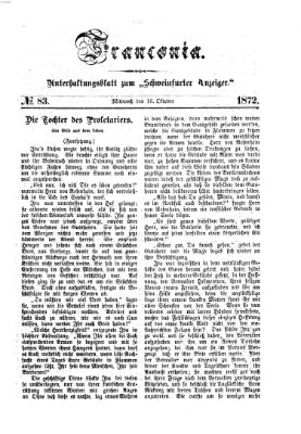 Franconia (Schweinfurter Anzeiger) Mittwoch 16. Oktober 1872