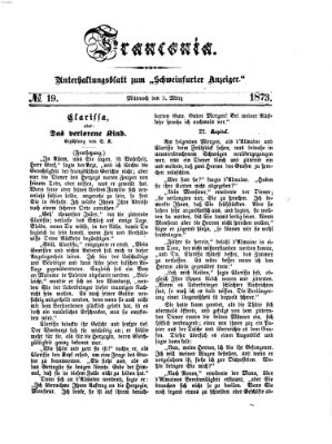 Franconia (Schweinfurter Anzeiger) Mittwoch 5. März 1873