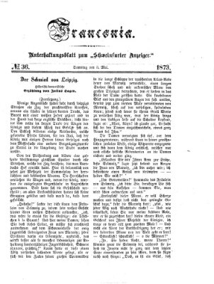 Franconia (Schweinfurter Anzeiger) Samstag 3. Mai 1873