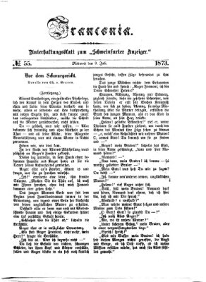 Franconia (Schweinfurter Anzeiger) Mittwoch 9. Juli 1873