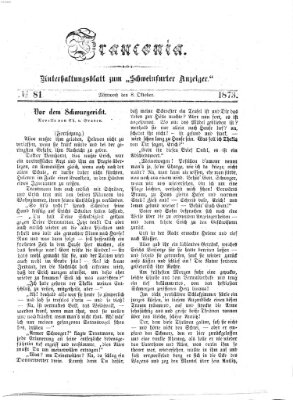 Franconia (Schweinfurter Anzeiger) Mittwoch 8. Oktober 1873