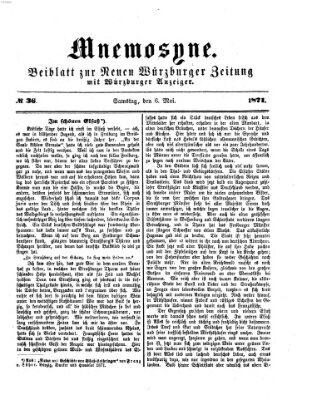 Mnemosyne (Neue Würzburger Zeitung) Samstag 6. Mai 1871