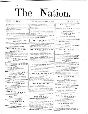 The nation Donnerstag 12. Januar 1871