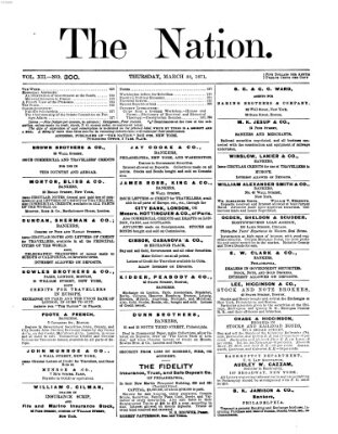 The nation Donnerstag 30. März 1871