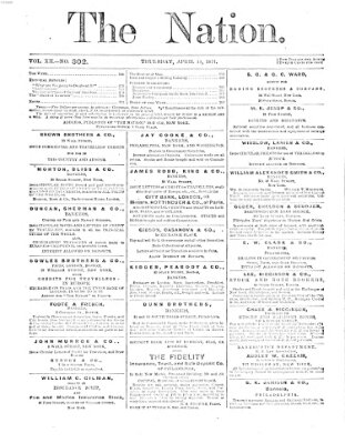 The nation Donnerstag 13. April 1871