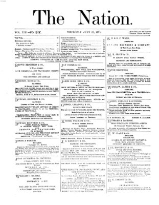 The nation Donnerstag 27. Juli 1871