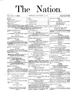 The nation Donnerstag 14. September 1871